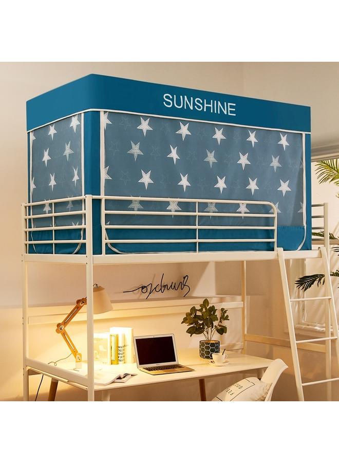 Bluejw Student Dormitory Bed Curtain Mosquito Net Bracket Integrated Dormitory Single Upper Bent Lower Bent Curtain Shading Bed Curtain - Image 1