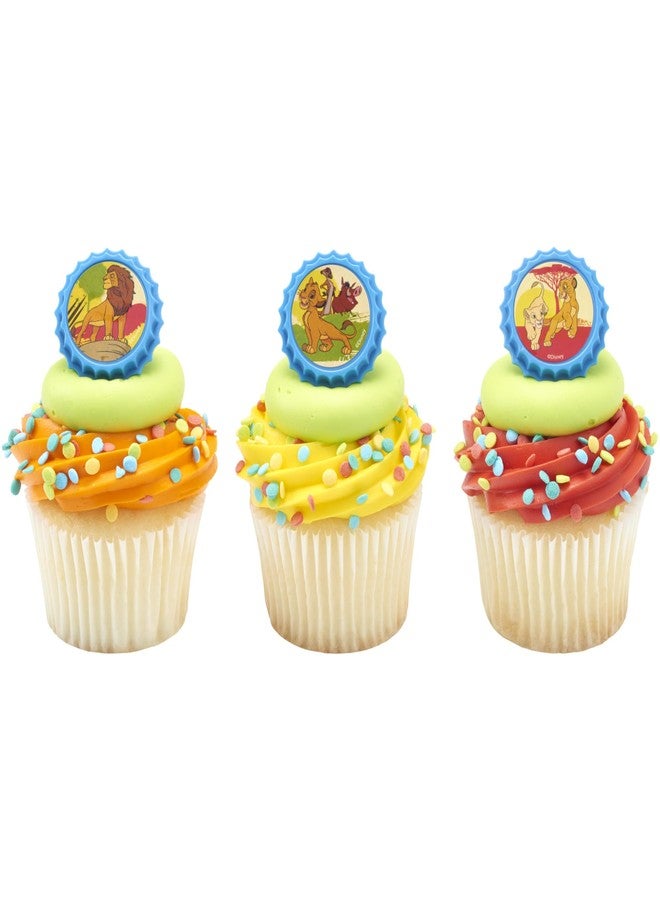 DecoPac Lion King Cupcake Rings, 24 Disney's The Lion King Cupcake Decorations Featuring Simba, Timon, Pumbaa, & Nala, For Birthday Parties & Celebrations, Food Safe Cake Toppers - 24 Pack - Image 5