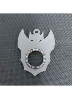 Noctilucent Keychain Fidget Spinner Relieve Boredom Light Trendy Fingertip Spinning Keyring Anti-Anxiety Portable-Color:Bat Night Glow 7.6g