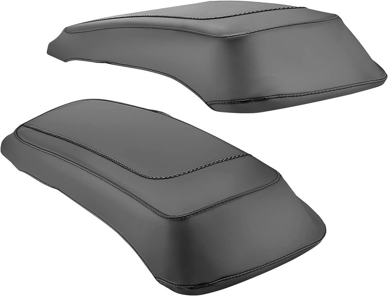 Mofun PU Leather Saddlebag Speaker Lid Bra Protective Cover for Harley Touring 1993-2013 - Image 1