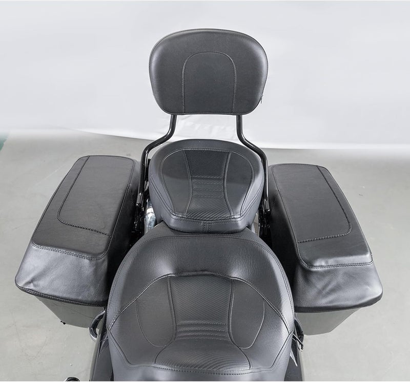 Mofun PU Leather Saddlebag Speaker Lid Bra Protective Cover for Harley Touring 1993-2013 - Image 3