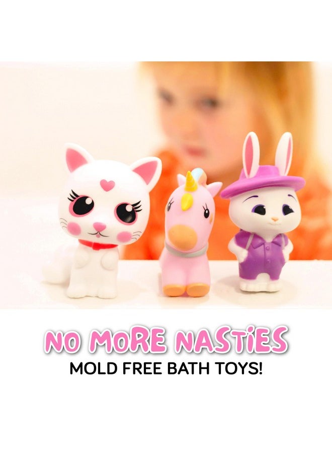 SplashEZ Girl Bath Toys Mold Free Bath Toys For Girls And Toddlers, Girl No Hole Bath Toys, No Mold For Tub,Beach,Pool, Bpa-Free, Dishwasher-Safe, Infant Bath Toys No Holes 0 1 3 6 12 18 Months  - Image 2
