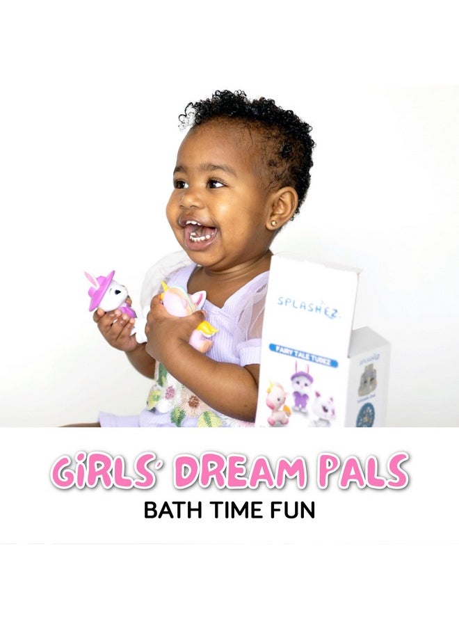 SplashEZ Girl Bath Toys Mold Free Bath Toys For Girls And Toddlers, Girl No Hole Bath Toys, No Mold For Tub,Beach,Pool, Bpa-Free, Dishwasher-Safe, Infant Bath Toys No Holes 0 1 3 6 12 18 Months  - Image 4