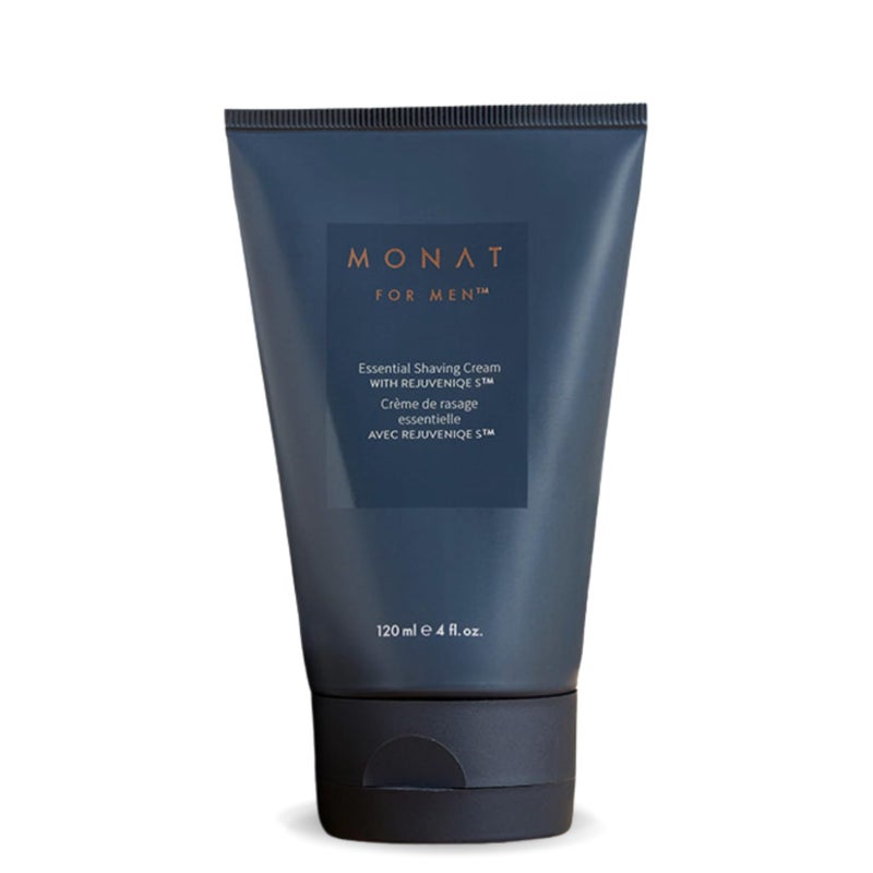 MONAT For Men Essential Shaving Cream  Natural Shaving Cream Includes Shea Butter Coconut Oil Aloe Vera Ginger Root Extract Panthenol Avena Care  Coffee Seed Oil  Net Wt 120 ml  4 fl oz