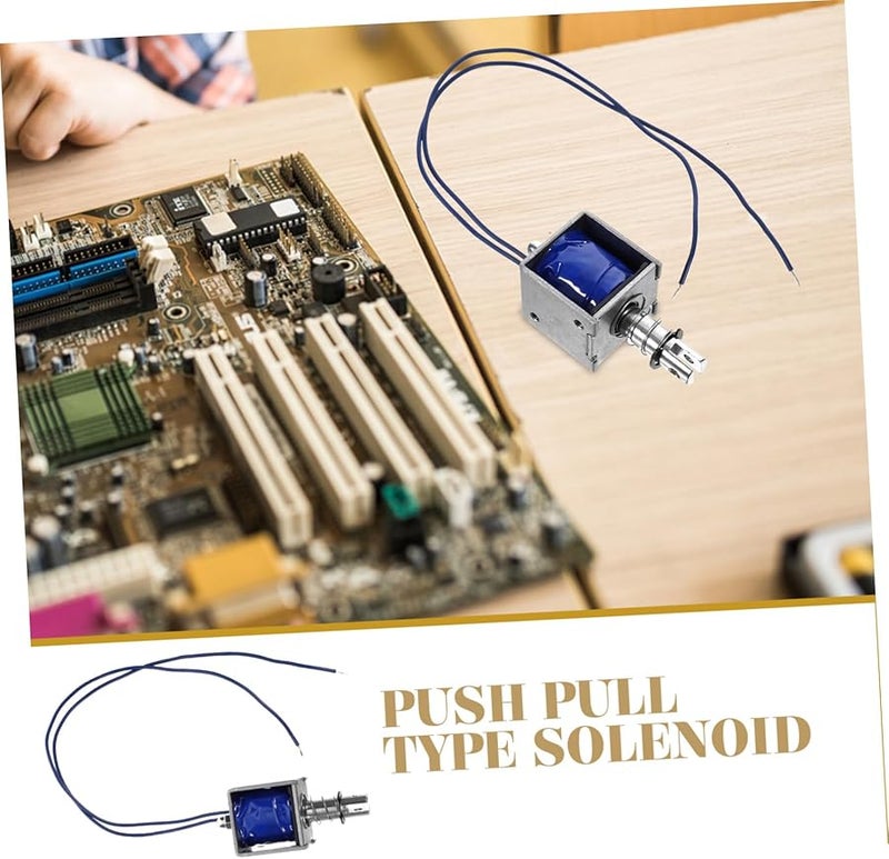 Merryhapy 12V Open Frame Solenoid Electromagnet High Thrust Push Pull Type for Machinery - Image 3