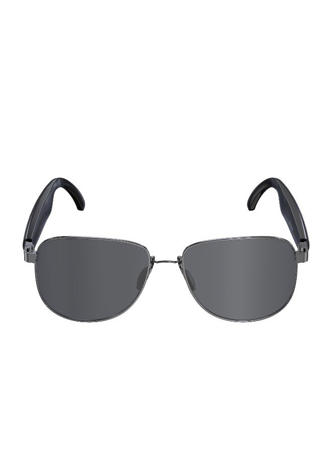 porodo Silenza Sunglasses with Polarized Lenses / Smart Touch Control / Voice Assistant / Metal-Hybid Frame / Open-Ear Audio / Auto Sleep Mode - Black - Image 3
