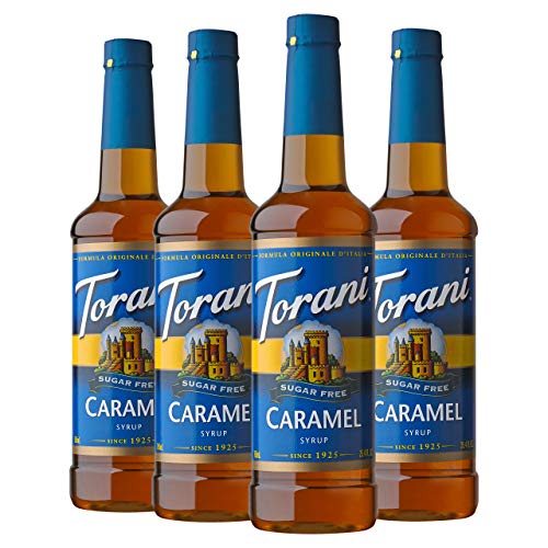 Torani Sugar Free Syrup Caramel 254 Fl Oz Pack of 4 - Image 1