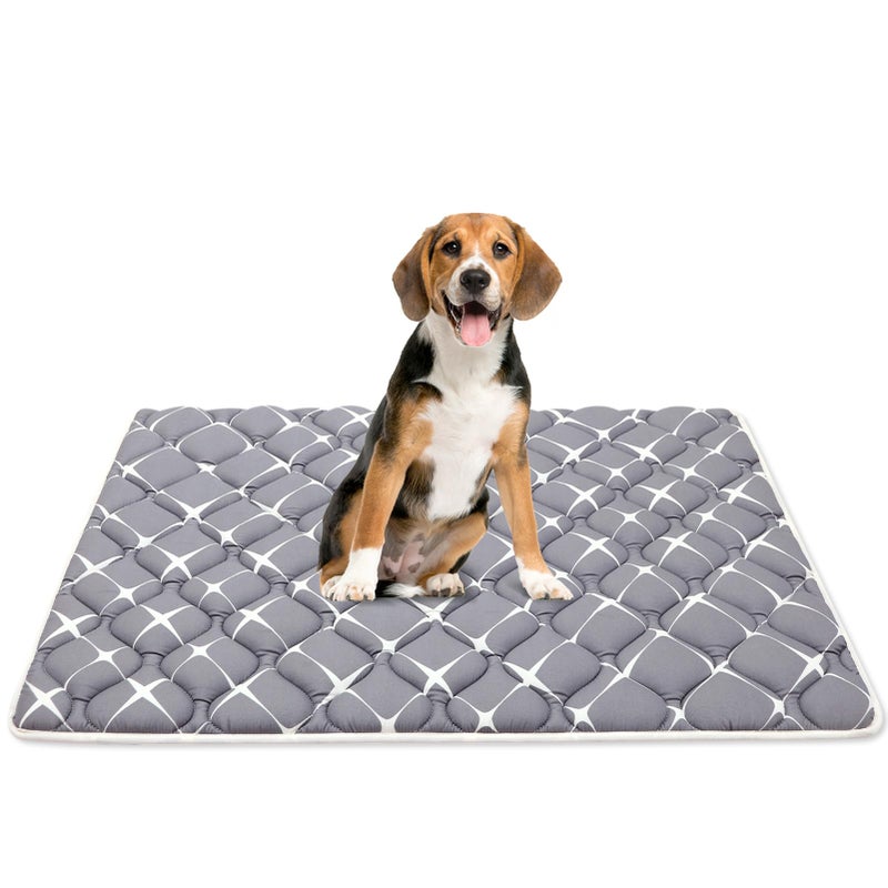 Bubble bear Dog Crate Pad - Ultra Soft, Washable Crate Mat, Anti-Slip Kennel Pad for Small/Medium/Large Dogs, Dark-Hued to Hide Stains (36"x23") - Image 1