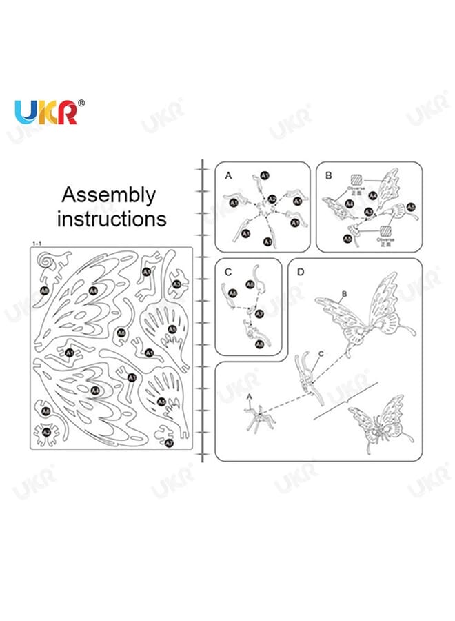 Raxoom 3D Puzzle Butterfly Ukr - Image 2