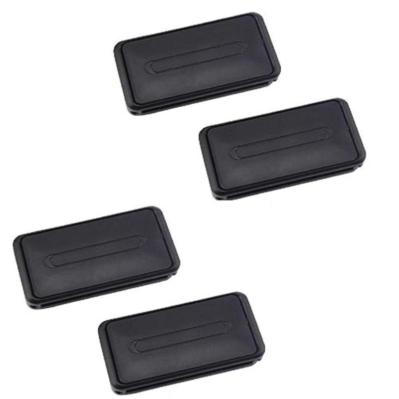 Car Seat Belt Adjuster, Seatbelt Clips, Auto Car Seat Belt Clamp, Smart Adjust Seat Belts to Relax Shoulder Neck Tension While Driving Black, Pack of 4 Pieces - Image 1