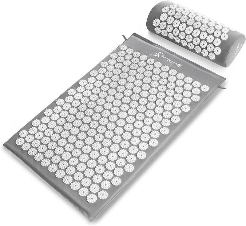 ProSourceFit ProsourceFit Acupressure Mat and Pillow Set for Back/Neck Pain Relief and Muscle Relaxation, Blue 