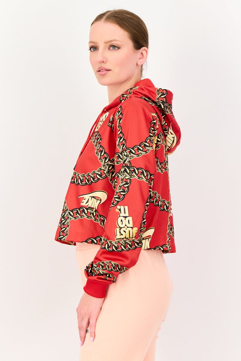 Nike هودي خارجي طويل الأكمام للنساء، متعدد الألوان - Image 2