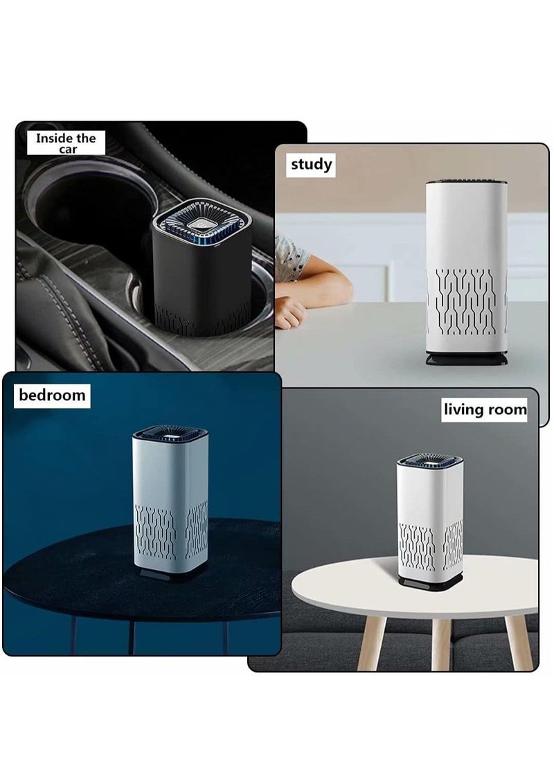 Generic - Air Purifiers Quiet for Home Air Cleaner Dust Mites Air Purifier for Allergies with Dual H13 Hepa Filter Pollen Allergy Particles Dust Mist for Bedroom Home Car Office - Image 1