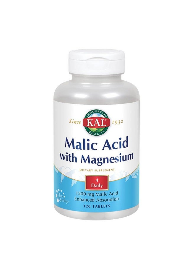 Kal Malic Acid with Magnesium Tablets, 120 Count - Image 1