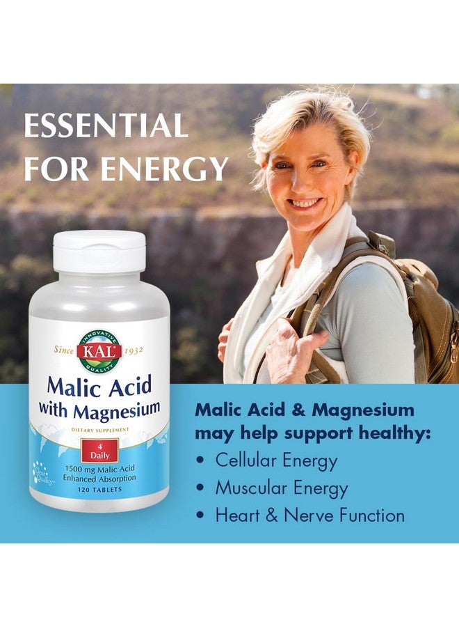 Kal Malic Acid with Magnesium Tablets, 120 Count - Image 3