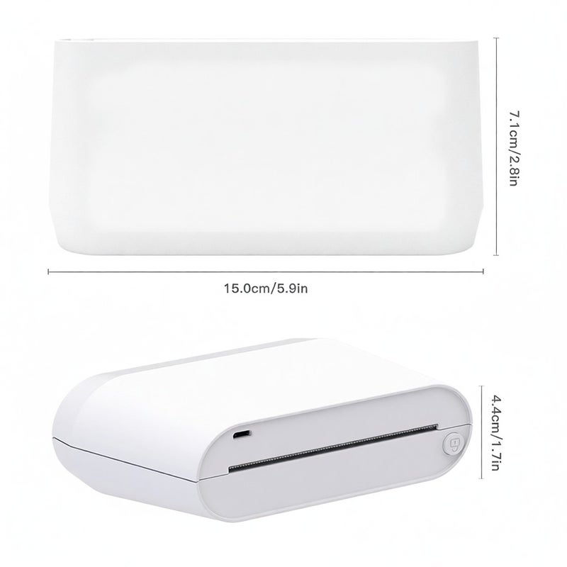 PeriPage A9s MAX Mini Portable Photo Mobile Printer 304dpi BT Wireless Thermal Printer Receipt Label Maker Sticker Support 107mm/77mm/57mm Paper Width Compatible with Android iOS Windows for Photo Work Plan Study Journal Lists Inkless Printing - Image 4