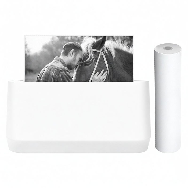 PeriPage A9s MAX Mini Portable Photo Mobile Printer 304dpi BT Wireless Thermal Printer Receipt Label Maker Sticker Support 107mm/77mm/57mm Paper Width Compatible with Android iOS Windows for Photo Work Plan Study Journal Lists Inkless Printing - Image 3