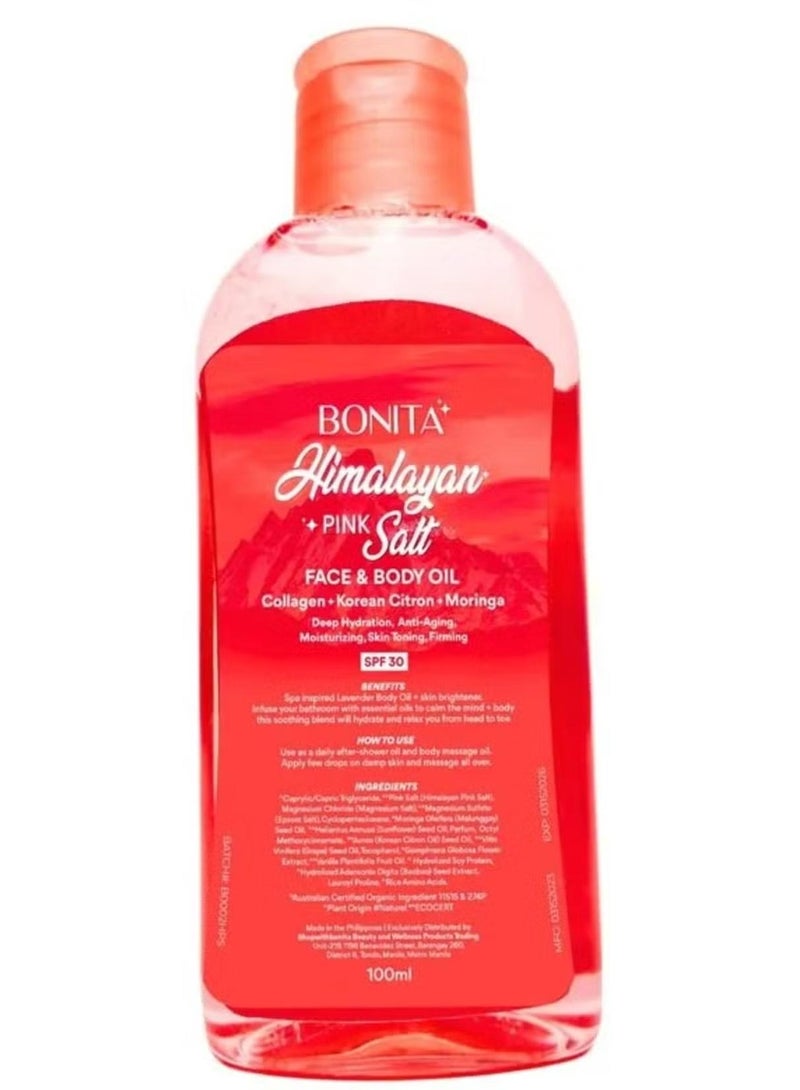 بونيتا زيت هيمالايا الملح الوردي المُشع: سر طبيعي شامل لإحياء البشرة والشعر - Image 1