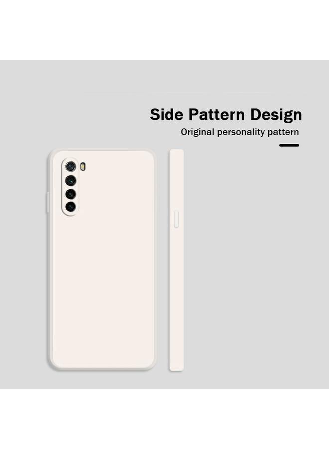 erorex Case For Xiaomi Redmi Note 8 Solid Color Imitation Liquid Silicone Straight Edge Dropproof Full Coverage Protective Case - Image 5