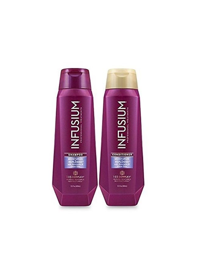 Infusium شامبو وبلسم مرطب ومجدد 13.5 أونصة لكل منهما - Image 2