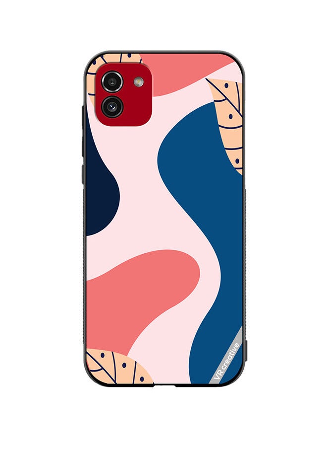 VR CREATIVE - Protective Case Cover For Samsung Galaxy A03 Abstract Modern Digital Painting Fashion Design Multicolour - Image 1