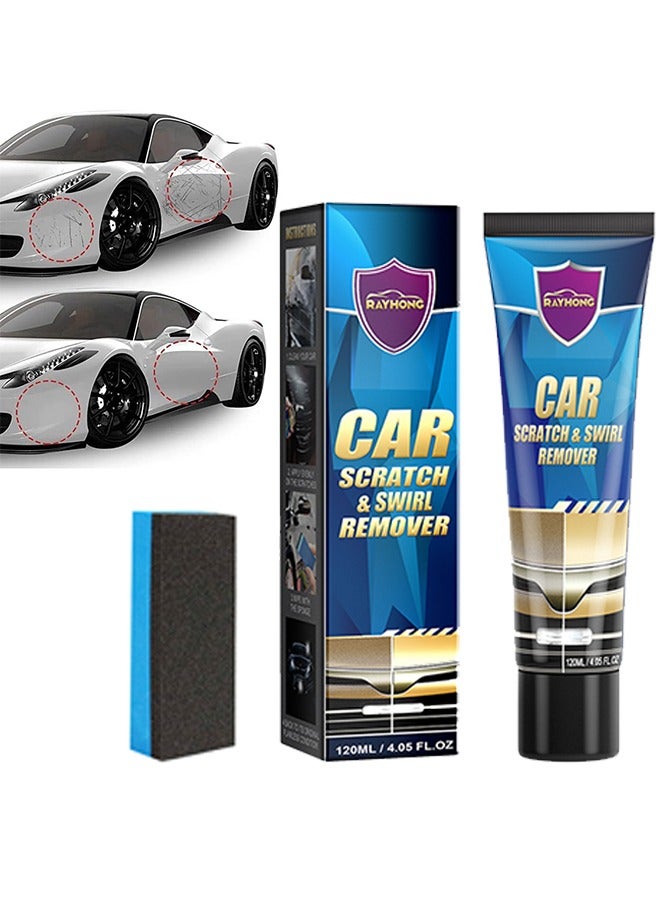 رايهونغ مزيل خربشات ودوامات السيارات، مجموعة مزيل خربشات السيارات الممتاز، مزيل خربشات السيارات، مزيل خربشات السيارات، طلاء بولندي للخربشات العميقة، خربشات السيارات ملصق إصلاح، 120 مل - Image 1