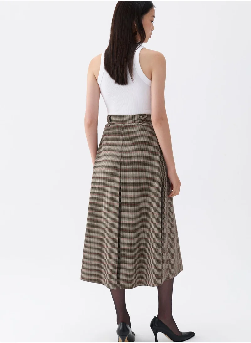 Nocturne Patterned Midi Skirt
