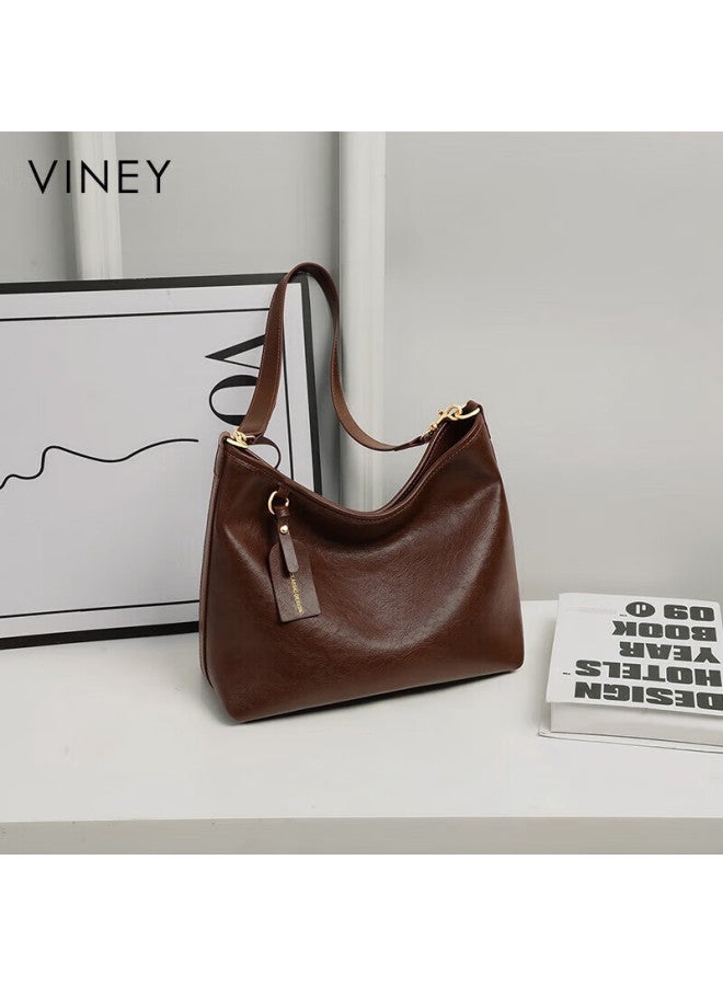 Viney Genuine Leather Large Capacity Tote Bag Women Luxury Crossbody Shoulder Bag Birthday Gift For Girlfriend Wife - Image 2