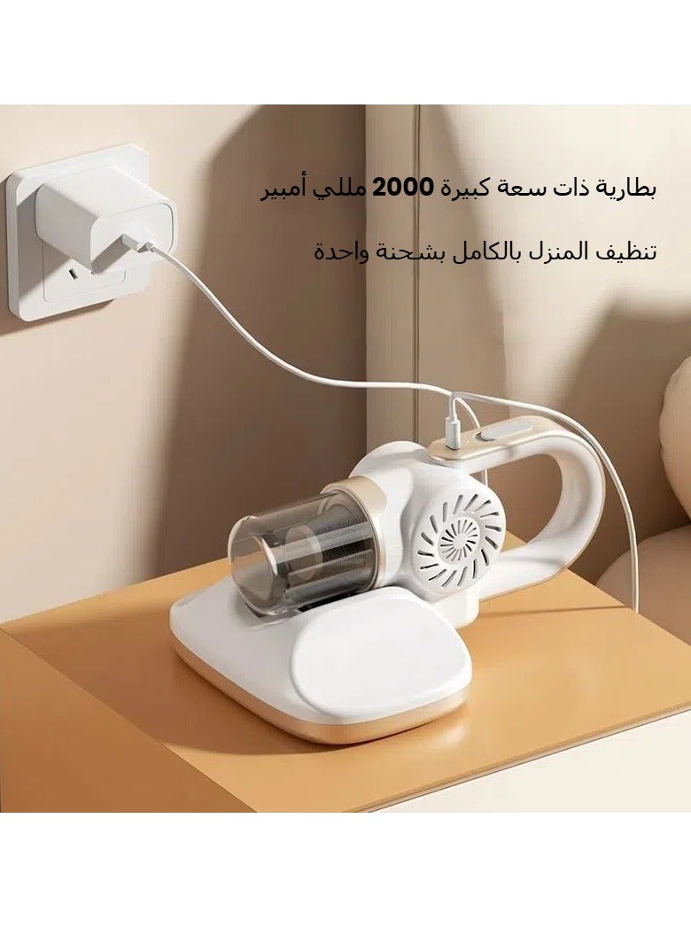 general Wireless 3-in-1 Portable Vacuum Cleaner Large Suction Blue Light Sterilization Mite Removal Apparatus Car Household Vacuum Cleaner - Image 2