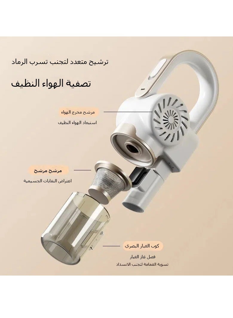 general Wireless 3-in-1 Portable Vacuum Cleaner Large Suction Blue Light Sterilization Mite Removal Apparatus Car Household Vacuum Cleaner - Image 3