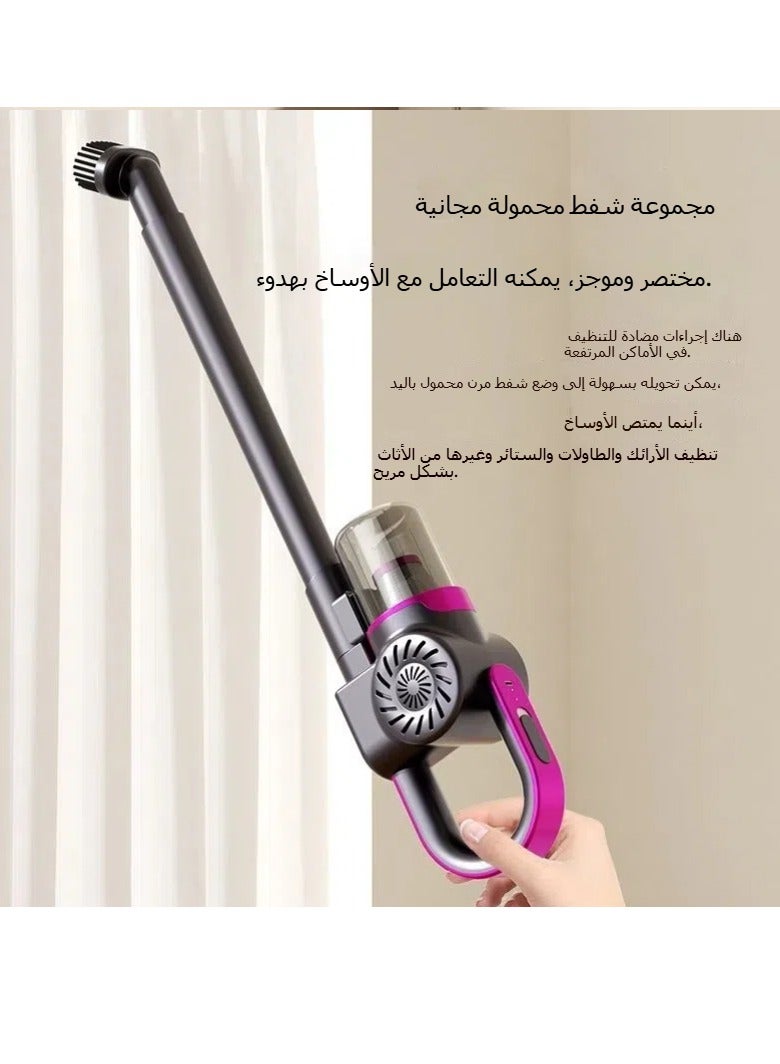 general Wireless 3-in-1 Portable Vacuum Cleaner Large Suction Blue Light Sterilization Mite Removal Apparatus Car Household Vacuum Cleaner - Image 5