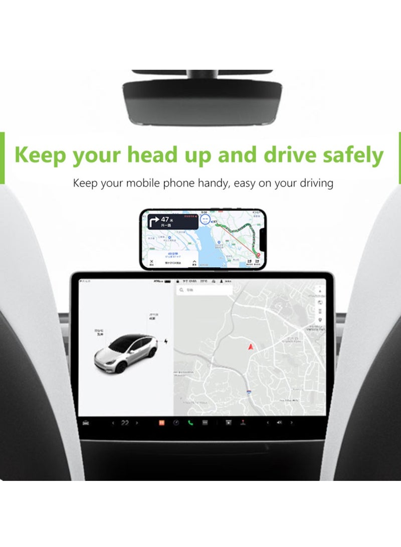 Magnetic Phone Holder For iPhone 14 13 Pro Magsafe Laptop Phone Stand Magnet Mobile Phone Suite Mount Support for Tesla Model Y 3 - Image 4
