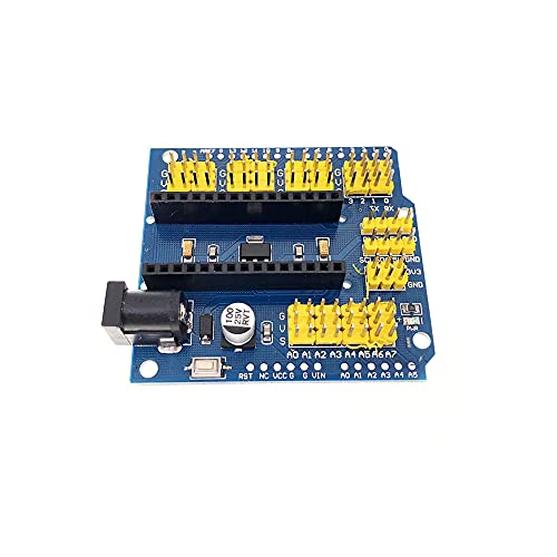 Robocraze Nano 328P Expansion Adapter Breakout Board IO Shield | Nano 328P Breakout Board | Nano IO Expansion Shield - Image 1