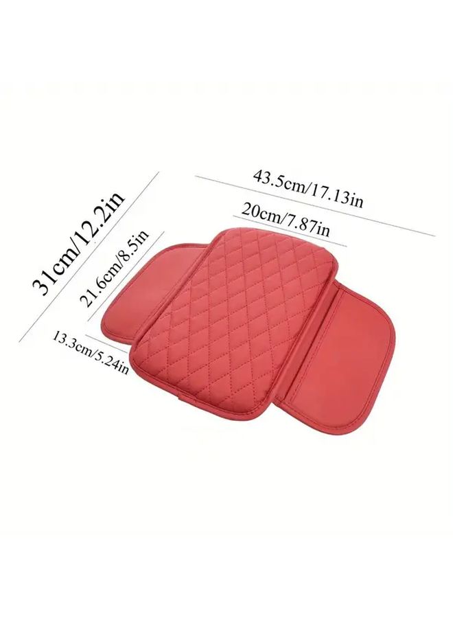 Gray Car Armrest Protective Cover Heightening Pad for Long Distance Driving - Image 2