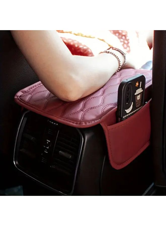 Gray Car Armrest Protective Cover Heightening Pad for Long Distance Driving - Image 5