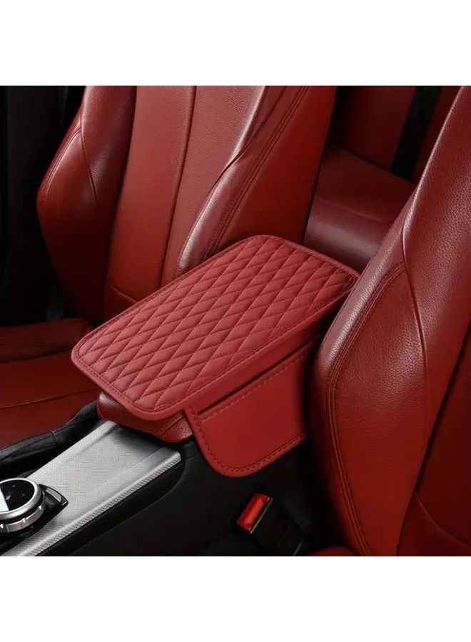 Gray Car Armrest Protective Cover Heightening Pad for Long Distance Driving - Image 3