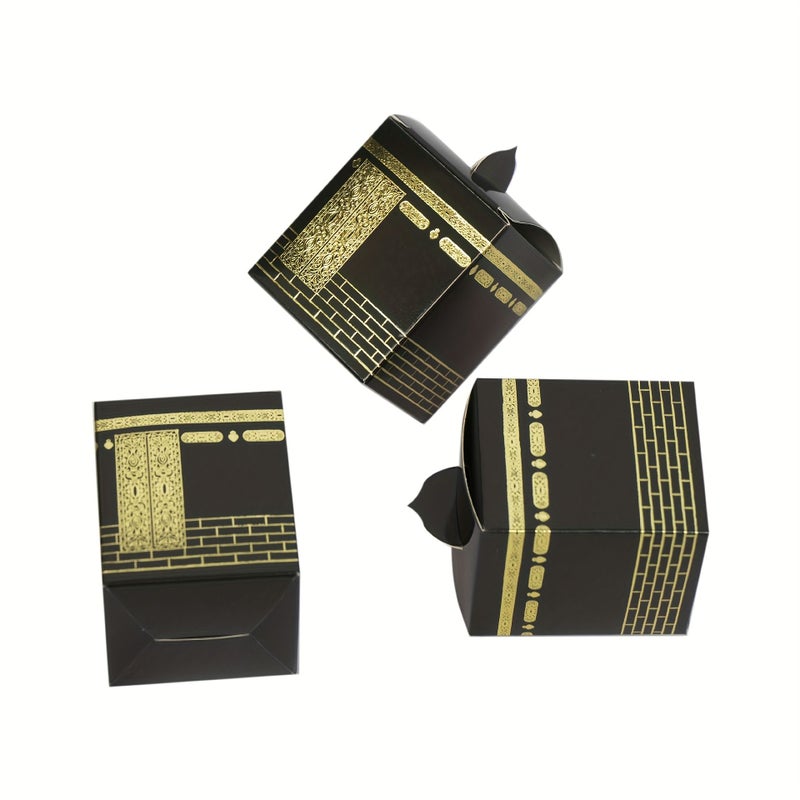 20pcs Umrah Black Candy Boxes for Eid Ramadan Muslim Pilgrimage Gifts - Image 1