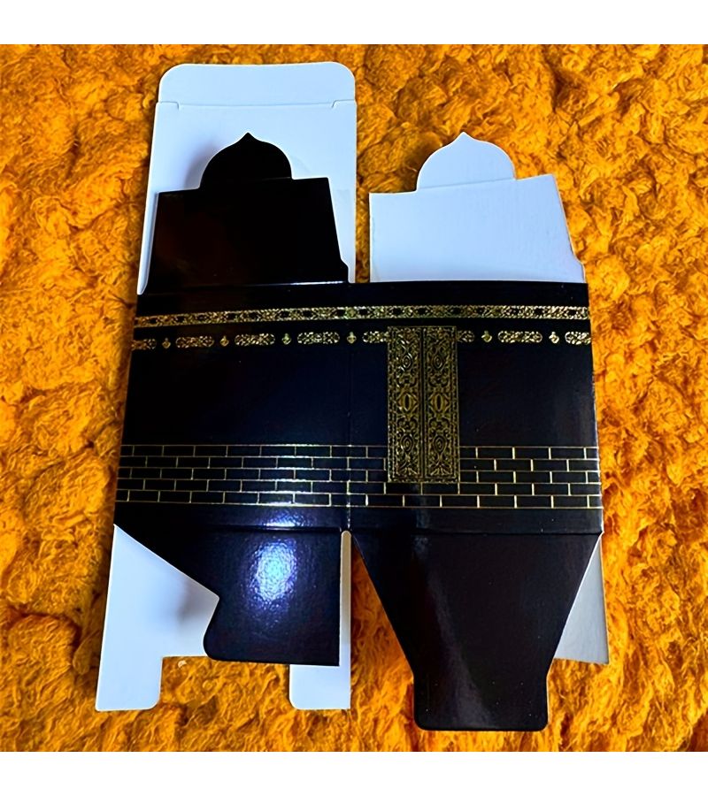 20pcs Umrah Black Candy Boxes for Eid Ramadan Muslim Pilgrimage Gifts - Image 4