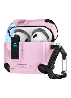 Compatible with AirPods Pro 2nd/1st Generation, Case Cover with Phone Holder and Magnetic Auto Closure Case Airpod pro 2 (Pink @ Black)