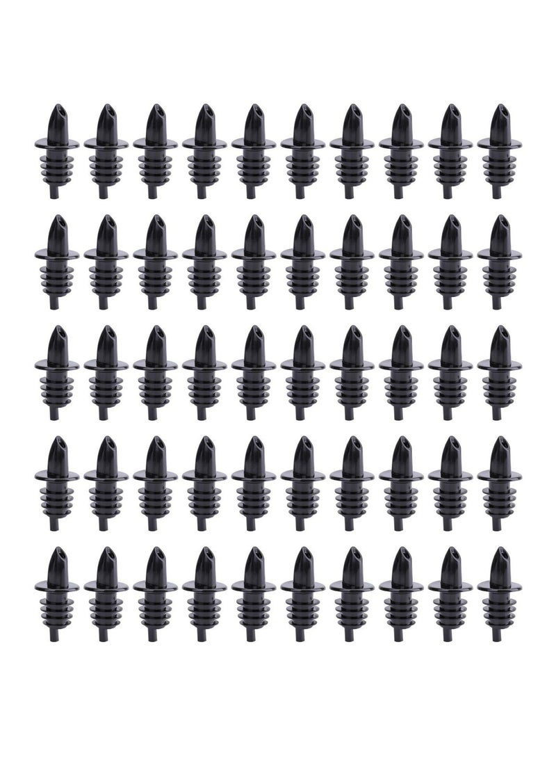 Zikra 50 Pack Bottle Pourers, Free Flow Pourers, Liquor Bottle Pourers Perfect for Pubs, Clubs, Restaurants, Bars, Coffee Shops and Diners - Image 1