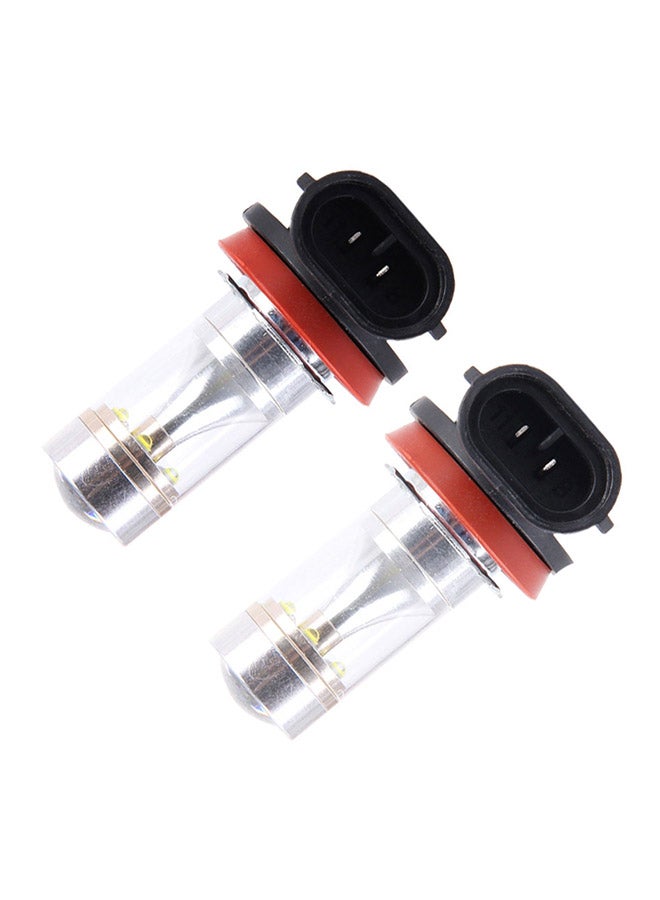 Loquat 2-Piece H8 H11 30W 350 LM 6000K White Light CREE 6 LED Car Fog Light Bulb - Image 1