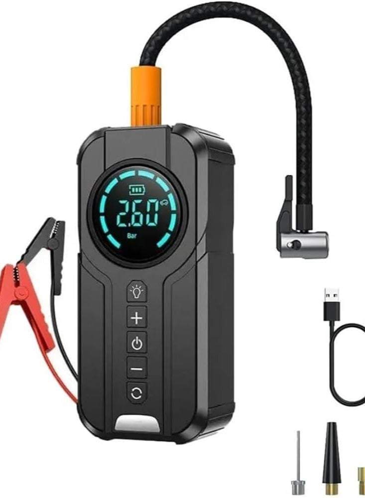 Denx Inflatable Emergency All-in-one Machine, Car Starter, Superfast Inflator,  LED Light - Image 1