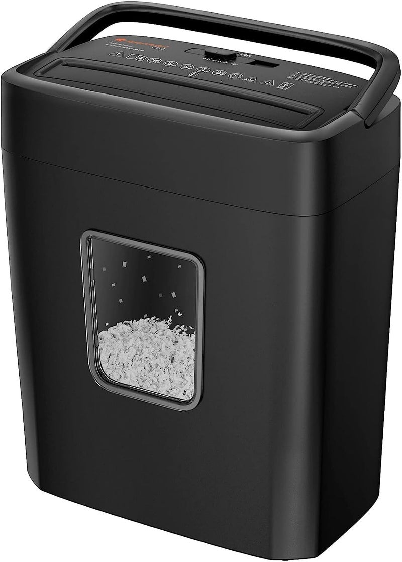 Bonsaii 6 Sheet High Security Micro Cut Paper Shredder, Credit Cards/Mail/Staples/Clips Shredder for Home Use with 4.2 Gallon Bin (C261-D) - Image 1
