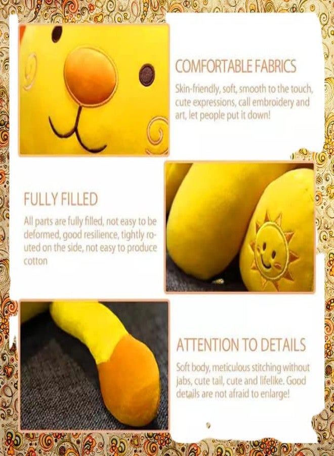 AVSHUB Soft Toy Lian for Kids Animal Cute Toy Lovely Cartoon Lovable Hugable Birthday Gift Babies, Girls, Boy, Home Decor (Yellow) (35 CM) Valentine Day - Image 4