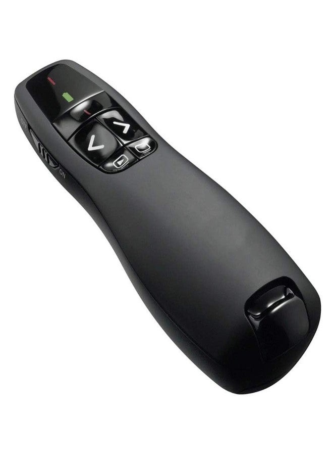 Drumstone (𝗦𝗽𝗲𝗰𝗶𝗮𝗹 𝟭𝟬 𝗬𝗲𝗮𝗿𝘀 𝗪𝗮𝗿𝗿𝗮𝗻𝘁𝘆) 2.4GHz Wireless Presentation Clicker: Red Light Pointer, 50ft Range, Plug & Play USB, Ergonomic Design for PPT - Image 1