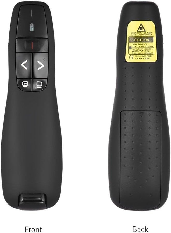 Drumstone (𝗦𝗽𝗲𝗰𝗶𝗮𝗹 𝟭𝟬 𝗬𝗲𝗮𝗿𝘀 𝗪𝗮𝗿𝗿𝗮𝗻𝘁𝘆) 2.4GHz Wireless Presentation Clicker: Red Light Pointer, 50ft Range, Plug & Play USB, Ergonomic Design for PPT - Image 5