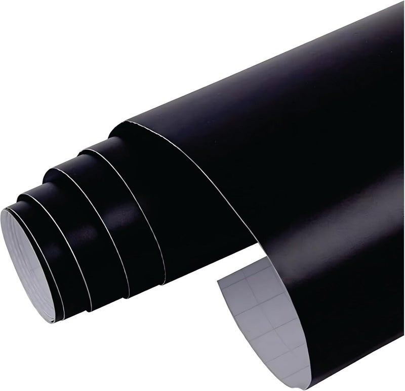 CVANU 24"x100" Black Matte Vinyl Car Wrap Sheet Roll Film Sticker Decal - Image 4