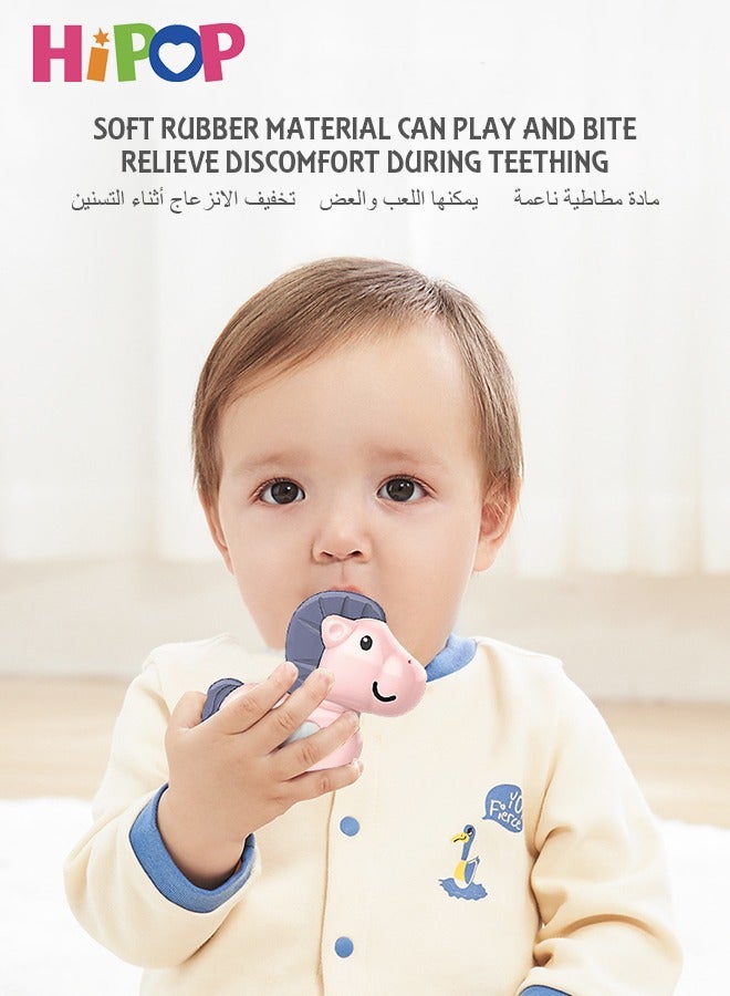 HIPOP 11pcs Baby Rattle Toy, Infant Teething Toys, Grab and Spin Rattles Sensory Toy Set, Food Grade Silicone Material, Baby Toys Gift for Babies 0-12-24 Months Boys Girls, Early Educational Toy Set. - Image 2