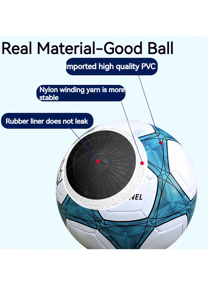 DRAVEN - GG - Size 5 Training Football - Elevate Your Game with Our Premium Blue and White Design, Superior Performance, Suitable for All Ages and Skill Levels, Ideal for Various Playing Surfaces - Image 1