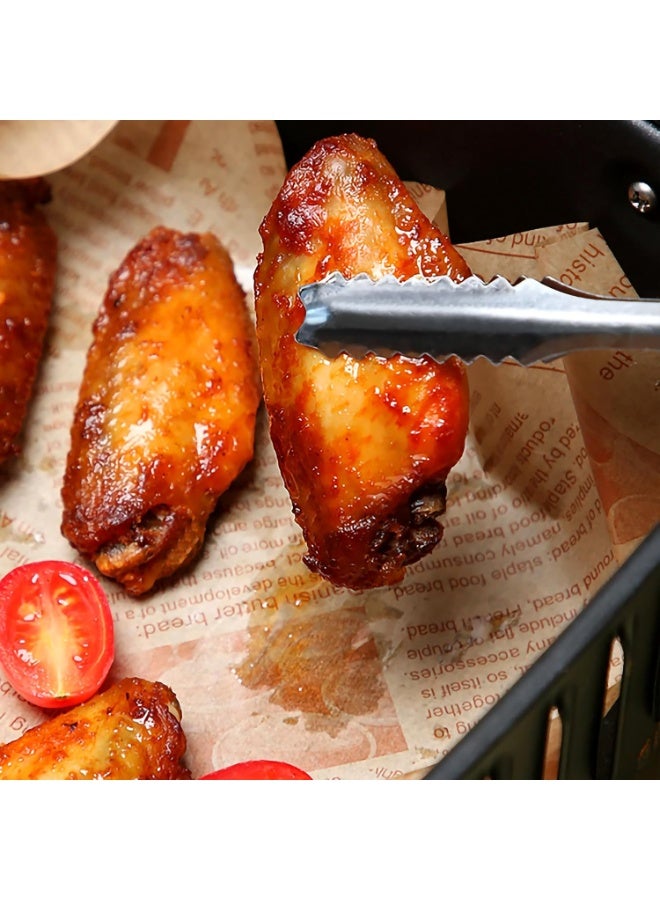 100 Pcs Deli Wax Paper Sheets for Food Basket Liners 15 x 15cm  Old Newspaper Style Printed Greaseproof Deli Paper for Wrapping Breads Burgers French Fries Sandwiches (Brown) - Image 3